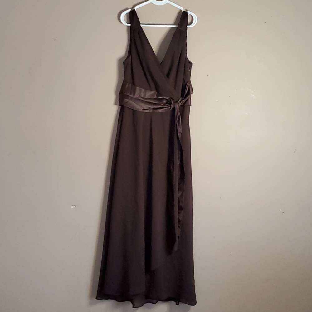 Evan Picone brown/chocolate dress sleeveless sz 4
